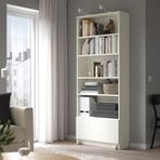 IKEA BILLY çekmeceli kitaplık beyaz - 39483808
