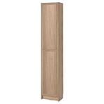 IKEA BILLY kapaklı kitaplık meşe görünümlü - 29563136