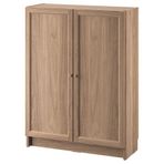 IKEA BILLY kapaklı kitaplık meşe görünümlü - 59483275