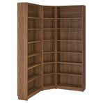IKEA BILLY köşe kitaplık kahverengi ceviz görünüm - 19483550