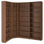 IKEA BILLY köşe kitaplık kahverengi ceviz görünüm - 69581888