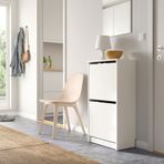 IKEA BISSA ayakkabı dolabı beyaz - 70530256