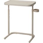 Ikea Björkåsen Laptop Masası 46 x 65 cm Bej Ayarlanabilir Katlanır Bardak Tutuculu - 46 x 65 x 35 cm