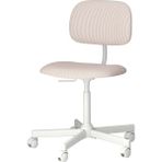 Ikea Bleckberget Klovsta Çalışma Sandalyesi 68 x 68 -90 cm Döner Beyaz Turuncu Kahverengi Ayarlanabilir Yükseklik Emniyetli Tekerlekli - Beyaz - Turuncu - Derinlik: 68 cm Genişlik: 68 cm Maks. yükseklik: 90 cm