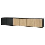 IKEA BOASTAD duvar dolabı siyah-meşe kaplama - 00507018