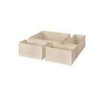 IKEA Bollösund kutu seti, bej, 4 parça