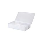 IKEA Bölmeli kapaklı kutu şeffaf, 34x21 cm