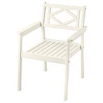 IKEA BONDHOLMEN kolçaklı sandalye beyaz-bej - 10558173