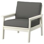 IKEA BONDHOLMEN tekli bahçe koltuğu beyaz-bej - 59585655