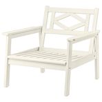 IKEA BONDHOLMEN tekli bahçe koltuğu beyaz-bej - 60558161