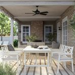 IKEA BONDHOLMEN yemek masası ve sandalye seti beyaz-bej - 09551182