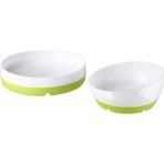 Ikea Börja Bebek Mama Tabak Seti Kaydırmaz Tabanlı Microdalgada Isıtılabilir - Yeşil - Beyaz