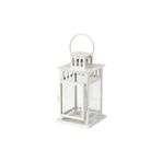 IKEA Borrby Fener Beyaz, 20 cm, Dekoratif Mumluk
