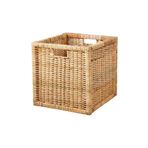 IKEA Branas Dekoratif Hasır Sepet Rattan Kutu - 32x35x32 Cm