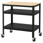 IKEA BROR tekerlekli servis sehpası siyah - 60333850