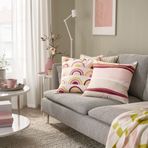 IKEA BRUNTAG kırlent kılıfı açık pembe - 20572362