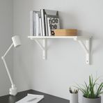 IKEA BURHULT/SANDSHULT duvar rafı beyaz-titrek kavak - 49325984