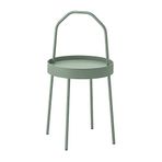 IKEA Burvik 38 cm Açık Gri Yeşil Yan Sehpa