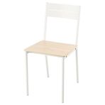 IKEA BUSLATT sandalye beyaz-çam - 90601139