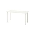 IKEA Çalışma Masası – Beyaz | 140x60 cm | Ayarlanabilir Metal Ayaklı | Modern ve Dayanıklı Tasarım