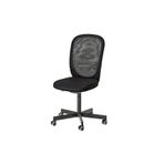 IKEA Çalışma Sandalyesi, Siyah, Kolçaksız, Oyuncu Sandalyesi, Ofis Sandalyesi