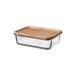 IKEA Cam-bambu 1,0 Lt Kapaklı Cam Saklama Kabı