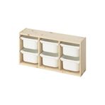IKEA Çam Dayanıklı Saklama Ünitesi 93x21x30 cm Çocuk Odası Oyuncak Dolabı Düzenleyici