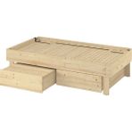 IKEA Çam Fonksiyonel Çift Kişilik Karyola 80-160X200 cm - 160 x 200 cm
