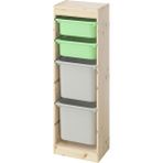 IKEA Çam Kullanışlı Saklama Ünitesi 44X30X91 cm Çocuk Odası Oyuncak Dolabı Düzenleyici - Ahşap