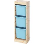 IKEA Çam Pratik Saklama Ünitesi 44X30X91 cm Çocuk Odası Oyuncak Dolabı Düzenleyici - Ahşap