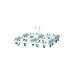 Ikea Çamaşır Kurutma Askılığı, Beyaz-Turkuaz 36X36X4 Cm 24 Mandallı
