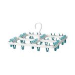 IKEA Çamaşır Kurutma Askılığı,meridyendukkan Beyaz-Turkuaz 36X36X4 cm 24 Mandallı