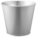 IKEA Çelik Saksı, Galvanizli Gümüş Renk Meridyendukkan 15 cm Iç-Dış Mekan Kullanımı