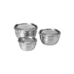 IKEA Cıklıd Çelik Saklama Kabı Seti, Paslanmaz Çelik, 3'lü Set