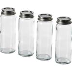 IKEA Cıtronhaj Baharat Kavanozu - Cam - 10 cl - 4 Adet - Şeffaf - 100 ml