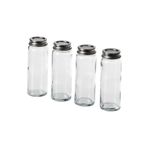 IKEA Citronhaj Dörtlü Cam-Paslanmaz Çelik Baharat Kavanozu, 10 cl tr60553210