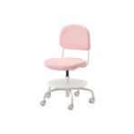 IKEA çocuk çalışma sandalyesi, açık pembe-turkuaz