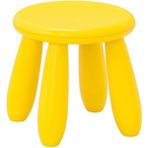 Ikea Çocuk Taburesi Sarı Renk Çocuk Tabure-Oturak Masa Oyun Sandalyesi Polipropilen Plastik Tabure