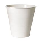 IKEA Çöp Kutusu Beyaz Polipropilen Plastik Atık Kağıt Sepeti 28 cm Yükseklik 28 cm Çap