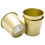 IKEA Daidai – Çiçek Saksısı, 9 cm, Pirinç/Altın Renkli Çelik, 3 Adet