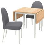 IKEA Danderyd Beyaz Vissle Gri 2 Sandalyeli Mutfak Masası