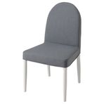 IKEA Danderyd Beyaz-Vissle Gri Kumaş Sandalye