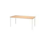 IKEA DANDERYD yemek masası, beyaz-meşe kaplama, 180x90 cm, 6-8 kişilik
