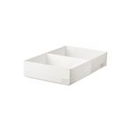 IKEA Dolap Içi Düzenleyici Bölmeli Kutu, Beyaz ( 34x51x10 Cm )