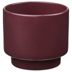 IKEA DRAKFRUKT seramik saksı kahverengi-kırmızı - 00570514