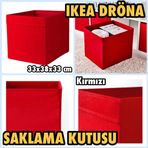 IKEA Dröna Kırmızı 33x38x33 cm Kutu