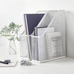 Ikea Drönjöns Metal Masaüstü Dosyalık Organizer, 2'li Set, Beyaz - Çok Renkli