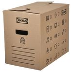 IKEA DUNDERGUBBE kapaklı kutu kahverengi - 10477049