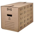 IKEA DUNDERGUBBE kapaklı kutu kahverengi - 40534562