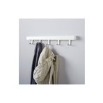 IKEA Duvar Askısı 5 Kancalı 60x4x8 cm Kapı Askısı Askılık Ahşap Beyaz Renk Portmanto